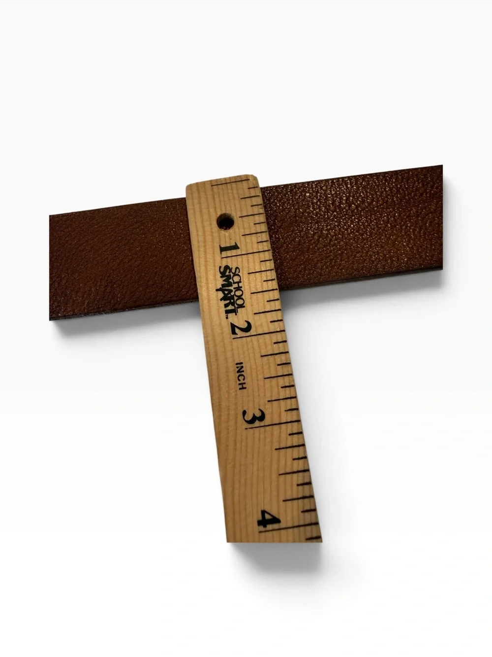 Lauren Ralph Lauren Genuine Italian Leather Brown Belt Brass Buckle Large